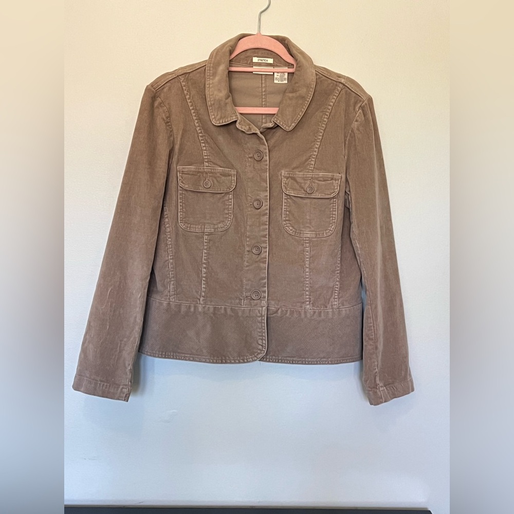 St. John's Bay Women's Brown Corduroy Jacket